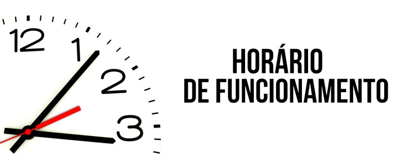 Horários de funcionamento